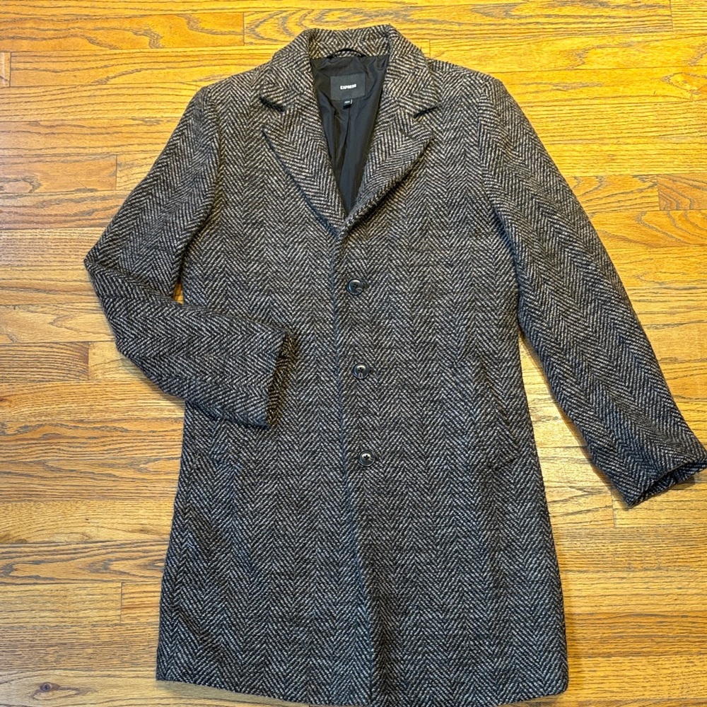 Express Herringbone Top Coat small